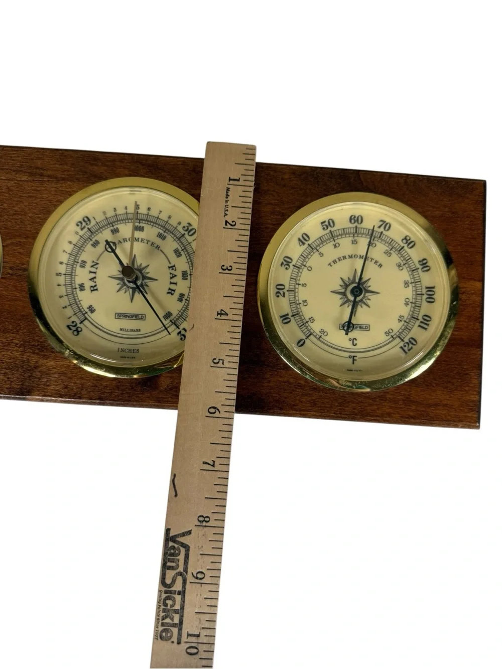 Wall-Mounted Triple Weather Station